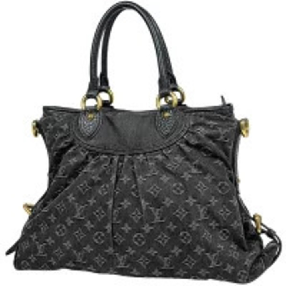 Louis Vuitton Neo Cabby Handbag Monogram Denim Noir Black